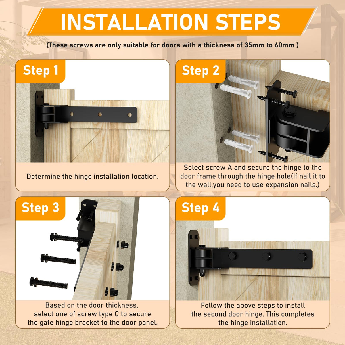 Weigreat 180-degree opening hinges enable flexible access.