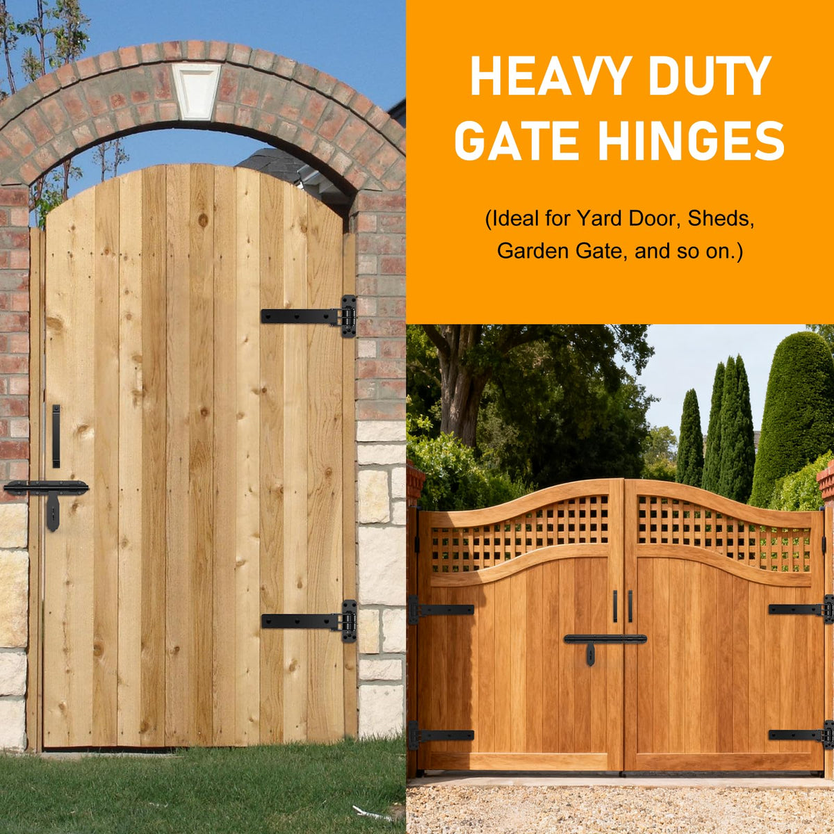 Weigreat hinge measures 13 inches for added gate stability.