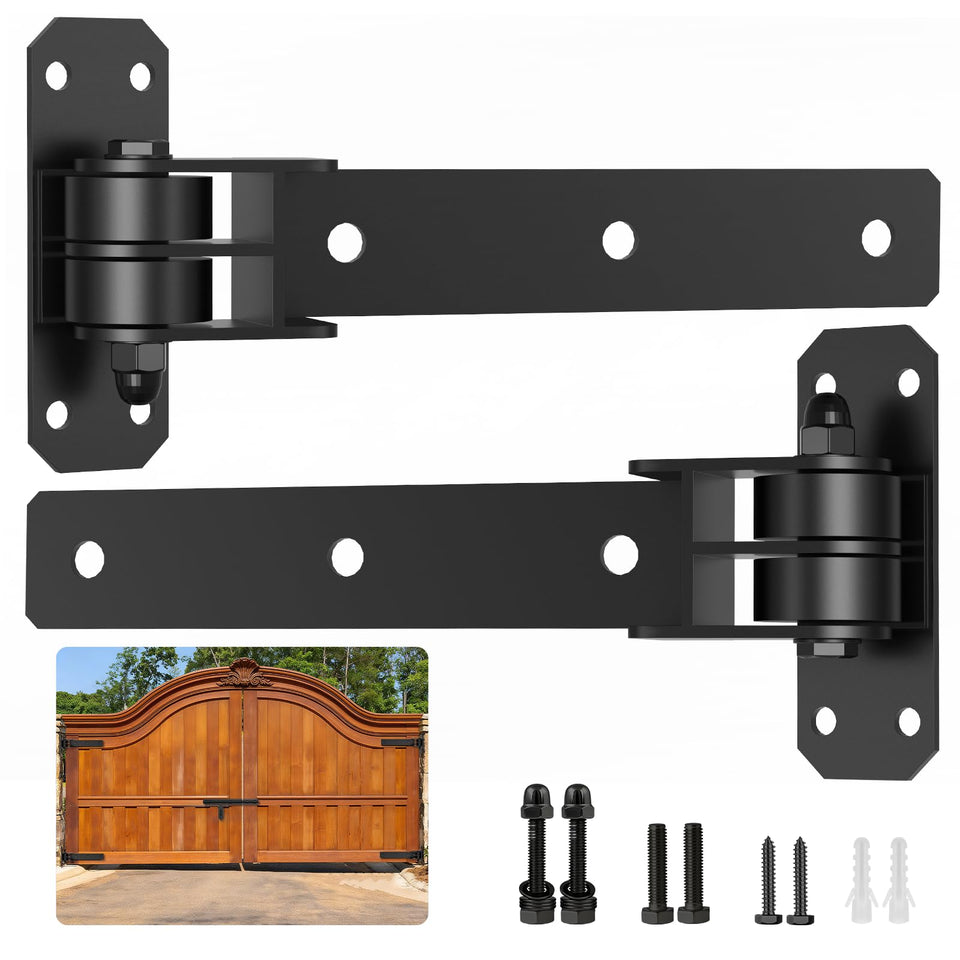 Weigreat heavy-duty gate hinge supports up to 900 lbs for large gates.
