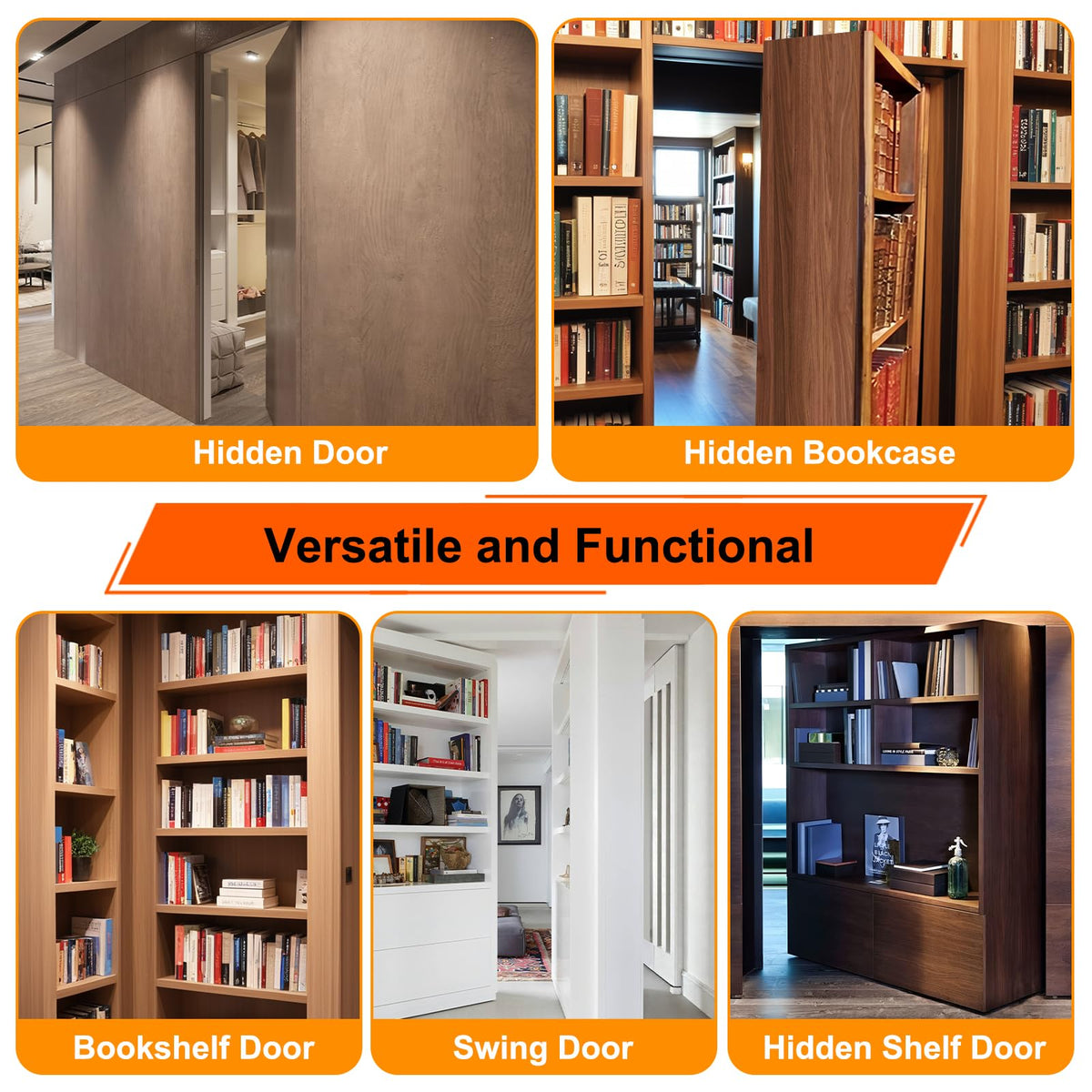 Weigreat hidden door hinge in action enhances concealed door aesthetics