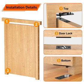 Weigreat hinge set includes screws, hardware, screwdriver and drill for quick setup