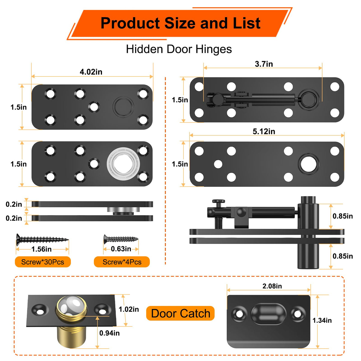 Weigreat telescopic-pin hinge eases up-down adjustment during installation