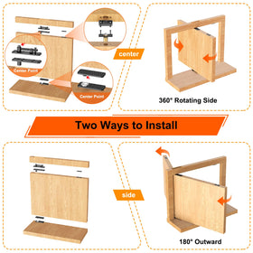 Weigreat versatile hidden door hinge for bookcase and murphy doors