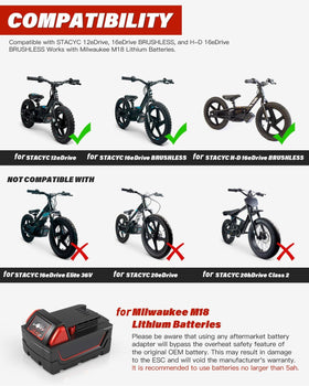 WEIGUZC two-piece design under-seat battery placement improves balance.
