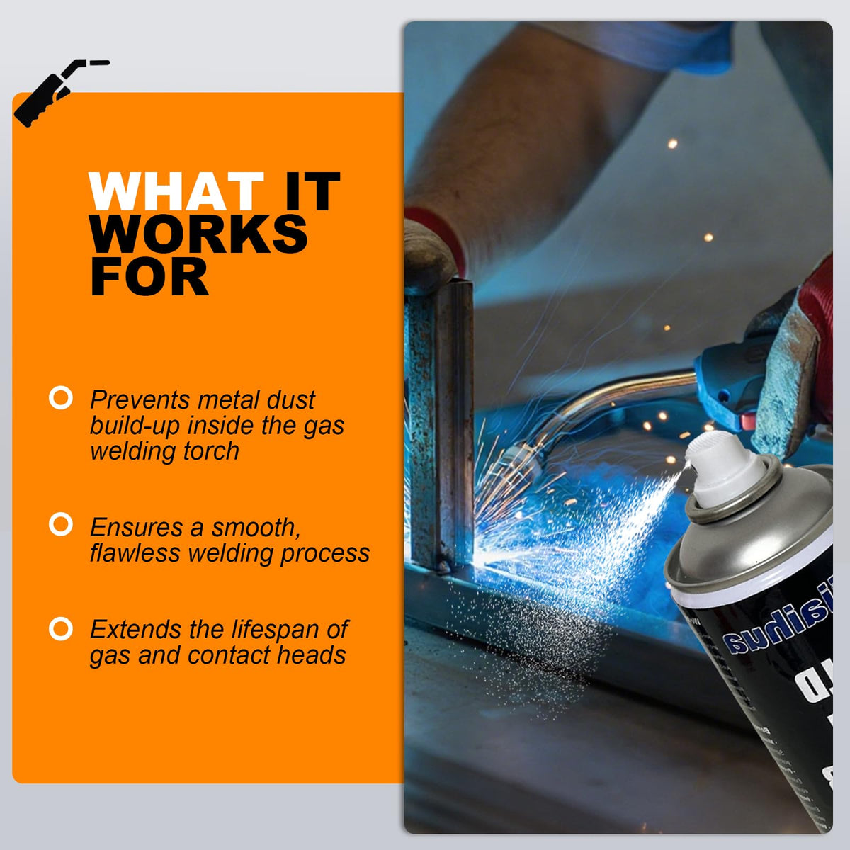 Weiiaihua Anti Spatter for MIG welding protects tools and workpieces with clean results.