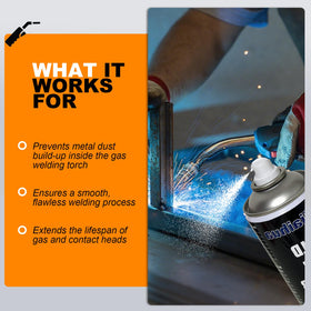 Weiiaihua Anti Spatter for MIG welding protects tools and workpieces with clean results.