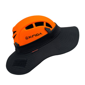 Weiking Upgraded Climbing Helmet Sun Hat side view offers eye relief during long climbs.