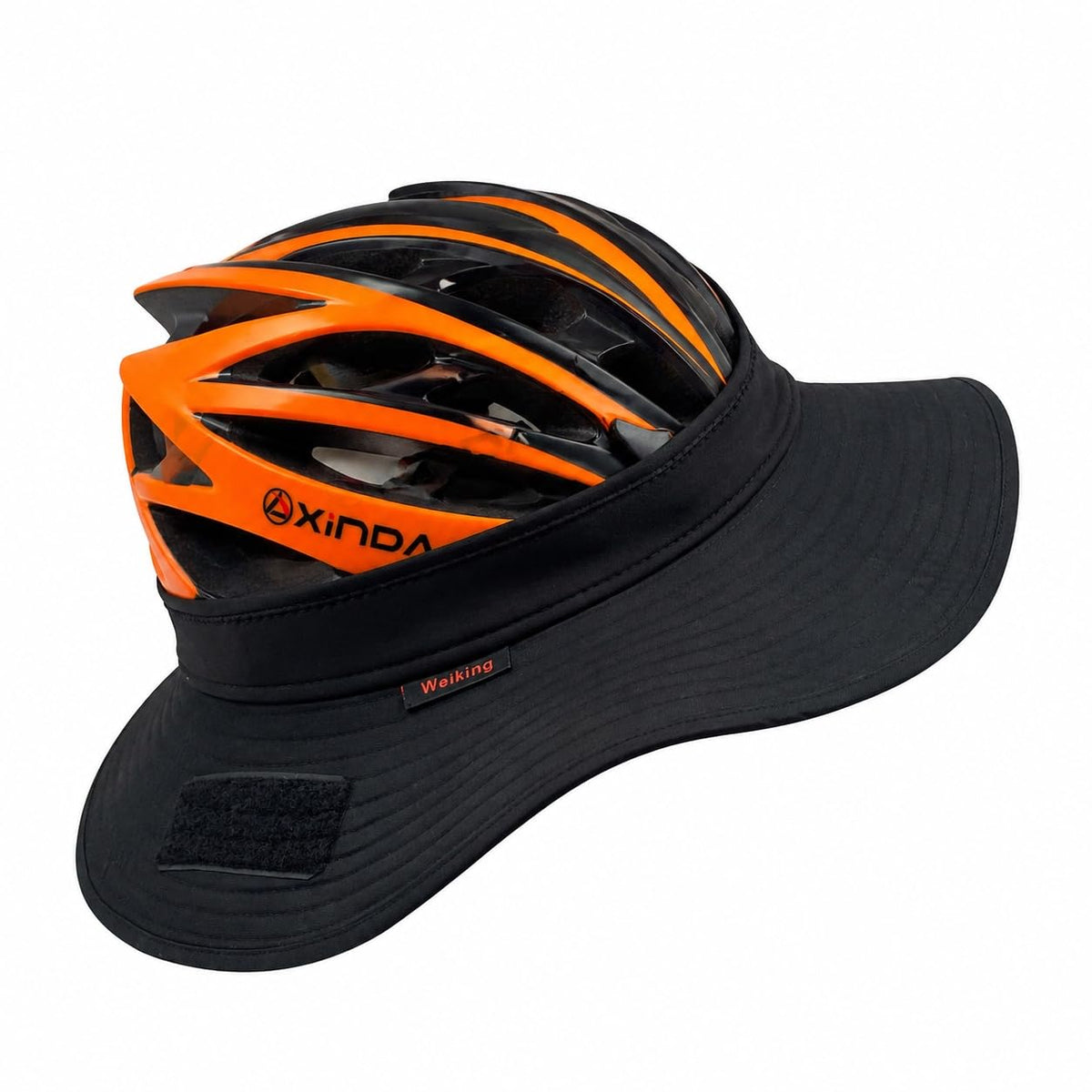Weiking Upgraded Climbing Helmet Sun Hat waterproof texture withstands light rain.