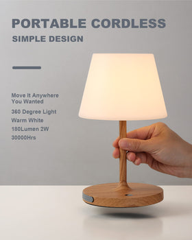 WEILAILUX rechargeable battery lamp offers cordless convenience for camping and travel.