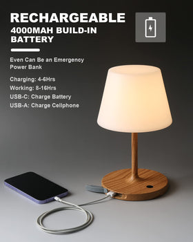 WEILAILUX bedside night light provides a warm glow for late-night reading.