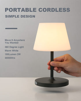 WEILAILUX outdoor lamp front view highlighting soft warm light.