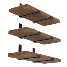 WEKIS 12-inch heavy-duty floating shelf bracket providing strong support for wall shelves