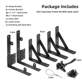 WEKIS anti sag gate kit rust-proof coating for long-lasting use