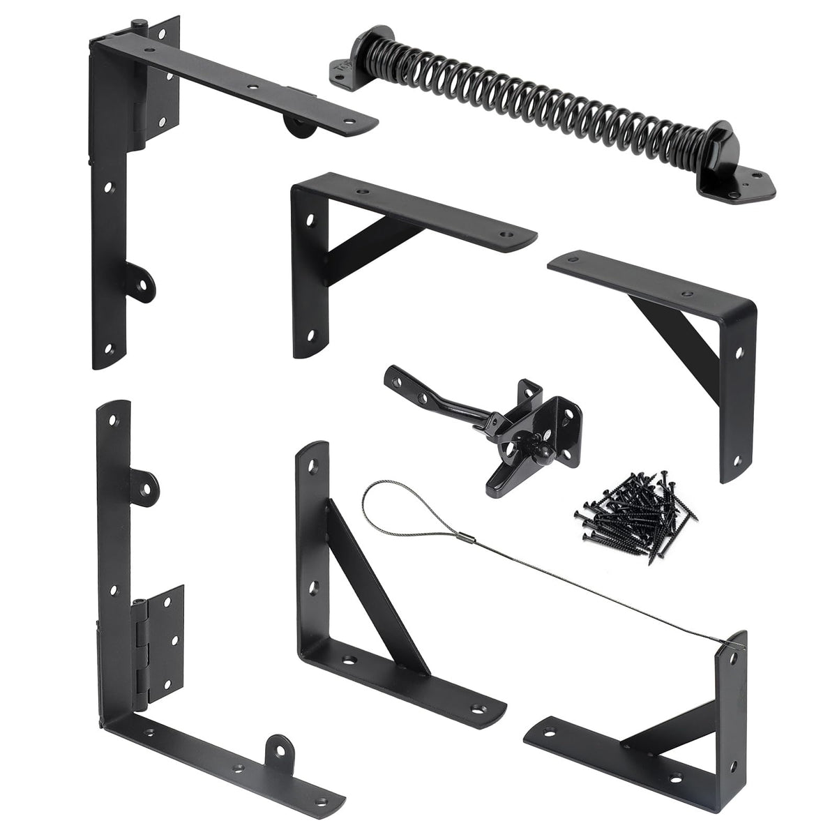 WEKIS fence gate kit hinges for smooth operation and anti sag.