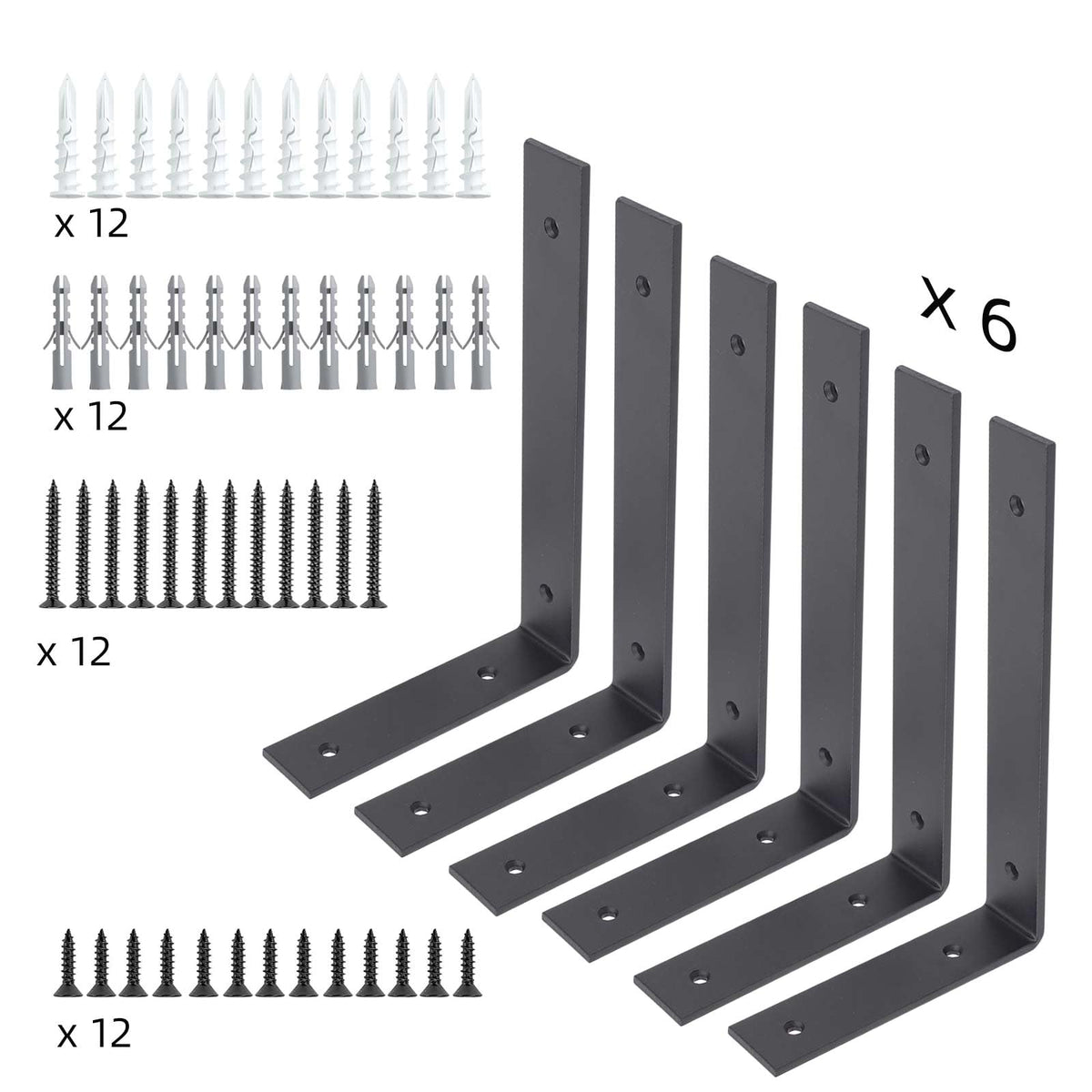 WEKIS garage storage brackets securely support tools and supplies.