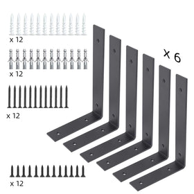 WEKIS garage storage brackets securely support tools and supplies.