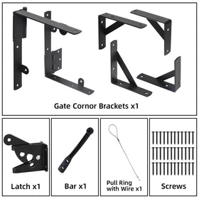 WEKIS gate latch kit ensures secure, easy access for wooden gates.