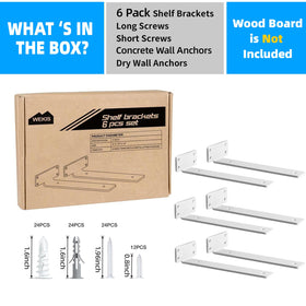 WEKIS complete-package bracket includes screws and anchors for easy DIY installation.