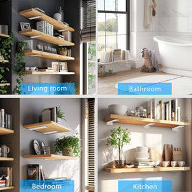 WEKIS bracket works on wood, drywall, and concrete walls for versatile mounting.