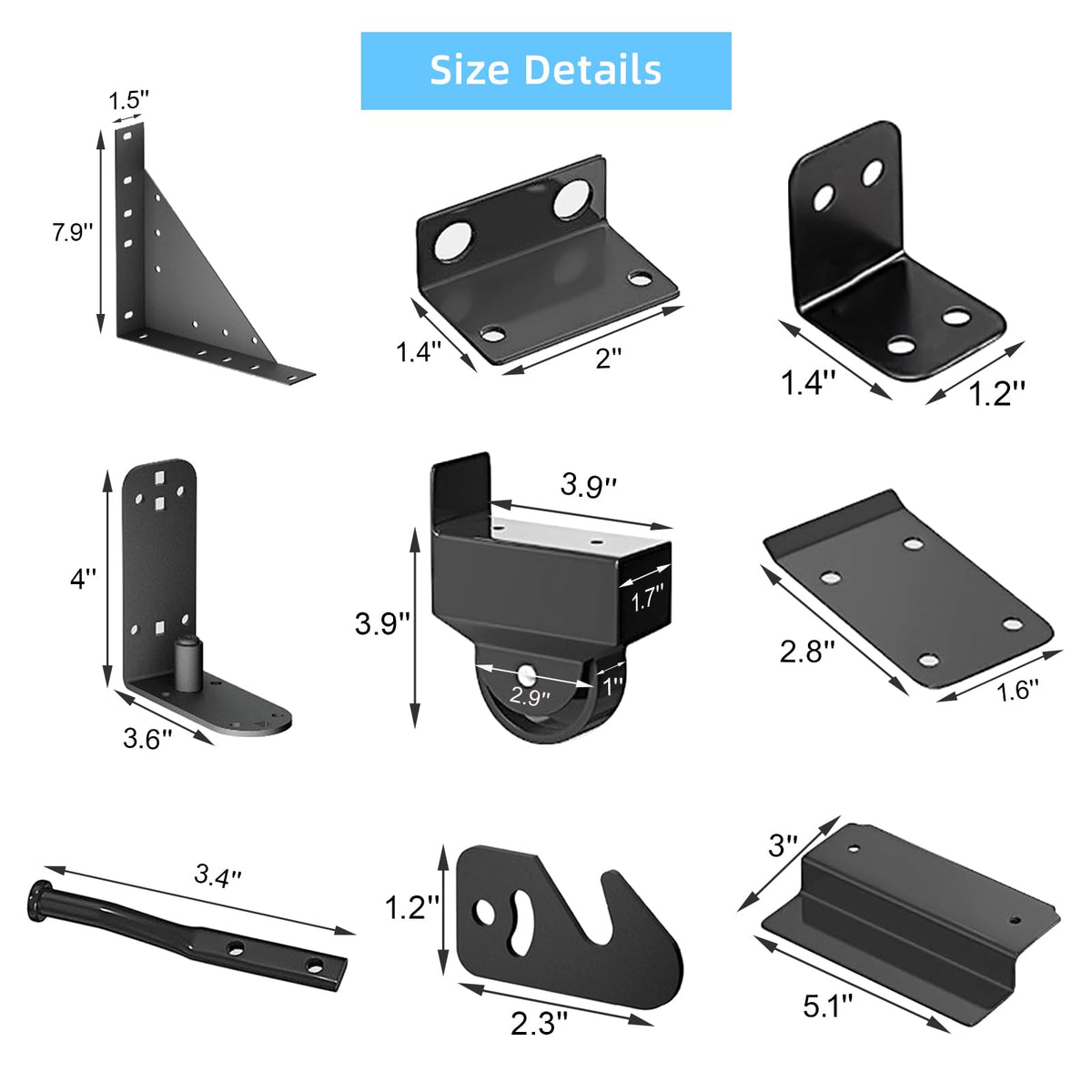 WEKIS galvanized steel finish resists rust for outdoor use.