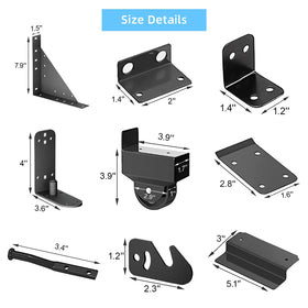 WEKIS galvanized steel finish resists rust for outdoor use.