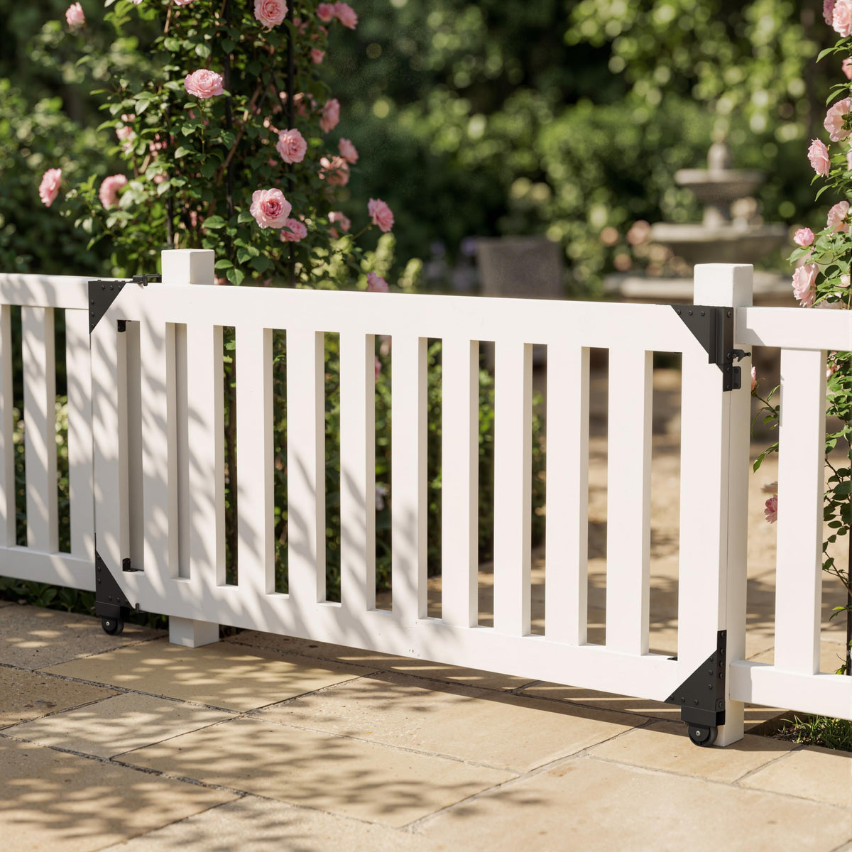 WEKIS sliding gate inner bracket keeps the gate aligned during use.