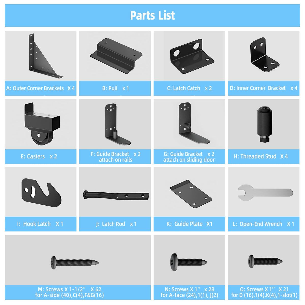 WEKIS complete kit includes all hardware for quick installation.