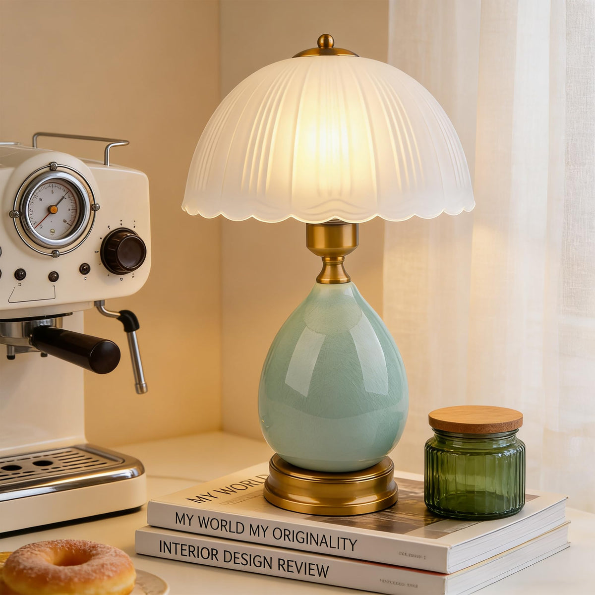WELAISA crackle glaze texture provides tactile farmhouse style