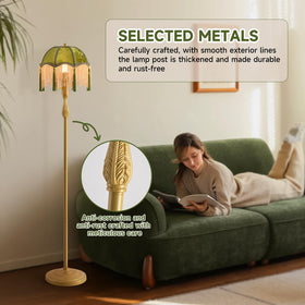 WELAISA Weilasa ambient lighting beside sofa promotes comfortable reading.
