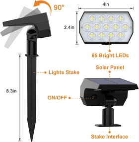 WELALO auto on/off with daylight sensor ensures hands-free nighttime illumination.