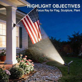 Welalo solar spot light head rotation directs beams exactly where you need them.