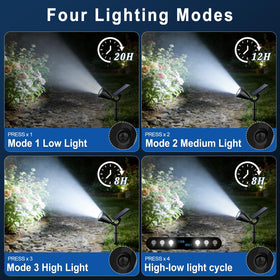 Welalo offers four lighting modes for versatile outdoor ambiance and safety.