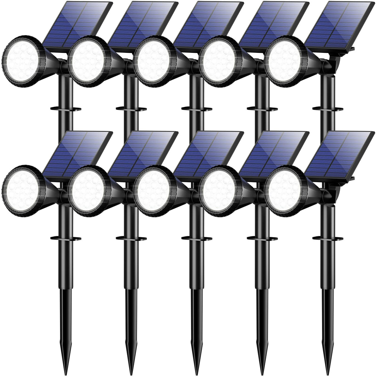 Welalo solar spot light panel rotation enables precise sun capture for consistent brightness.