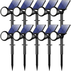 Welalo solar spot light panel rotation enables precise sun capture for consistent brightness.