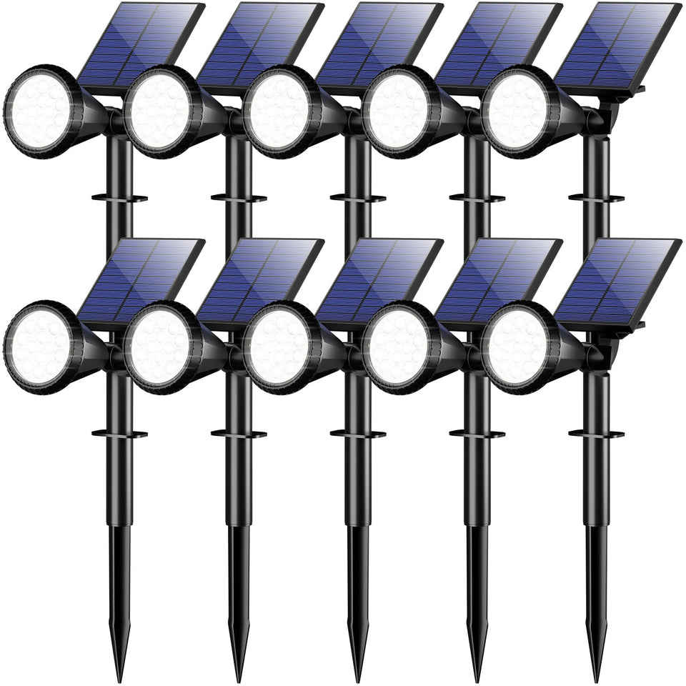 Welalo solar spot light panel rotation enables precise sun capture for consistent brightness.