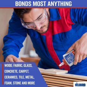 Weldbond fast-drying glue sets in about 20 minutes for quick projects.