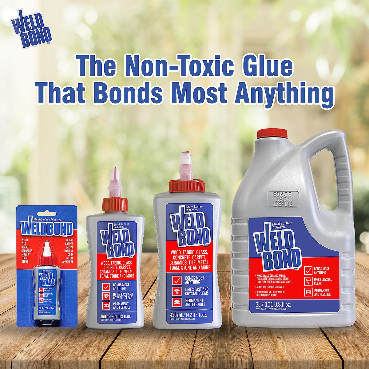 Weldbond craft kids use enables safe, non-toxic bonding for school projects.