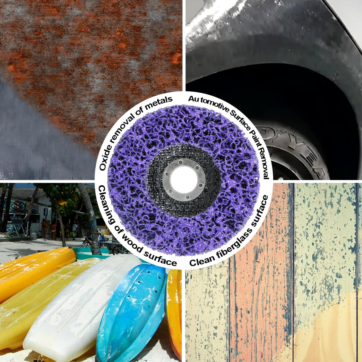 WelderElite 7/8-inch arbor compatibility for standard 4-inch grinders.