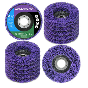 WelderElite paint-stripping-disc removes paint on metal surfaces.
