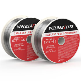 WelderElite wire spool E71T-GS 0.030 inch ready for gasless MIG welding.