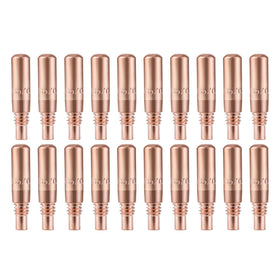 Welding Knight MIG tip 0.9mm close-up showing copper construction for reliable conductivity.