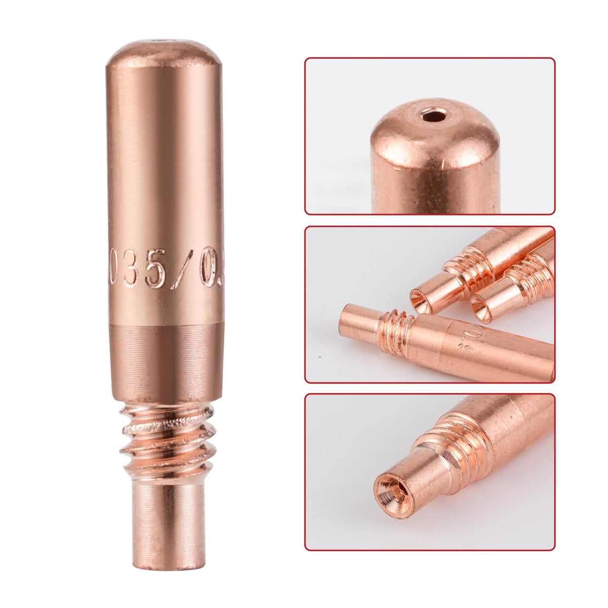 Welding Knight 20-pack contact tips for easy replacements.
