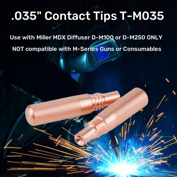 Welding Knight tip in action promotes steady current and arc control.