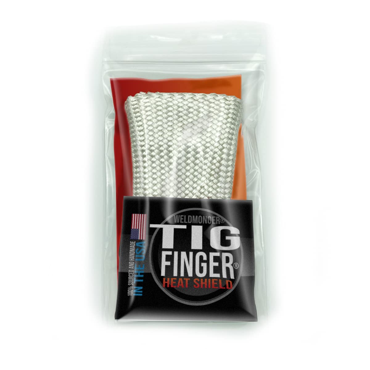 Weldmonger TIG Finger Heat Shield fiberglass material provides durable heat protection