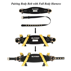 WELKFORDER adjustable tongue buckle ensures quick, secure waist fitting.