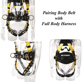 WELKFORDER design remains compatible with full harness systems for OSHA and ANSI compliance.