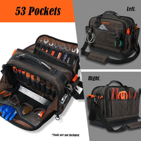 Welkinland 53 pockets keep tools neatly organized and easy to locate.