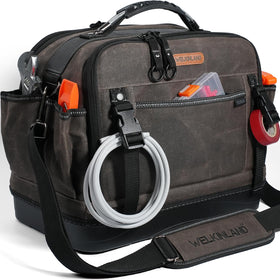 Welkinland 53Pockets HVAC bag top-open design for quick tool access.