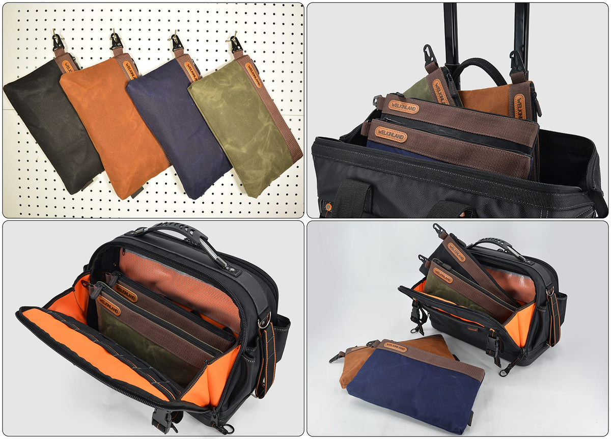 Welkinland double-layer Oxford fabric provides added support for heavy tool loads.