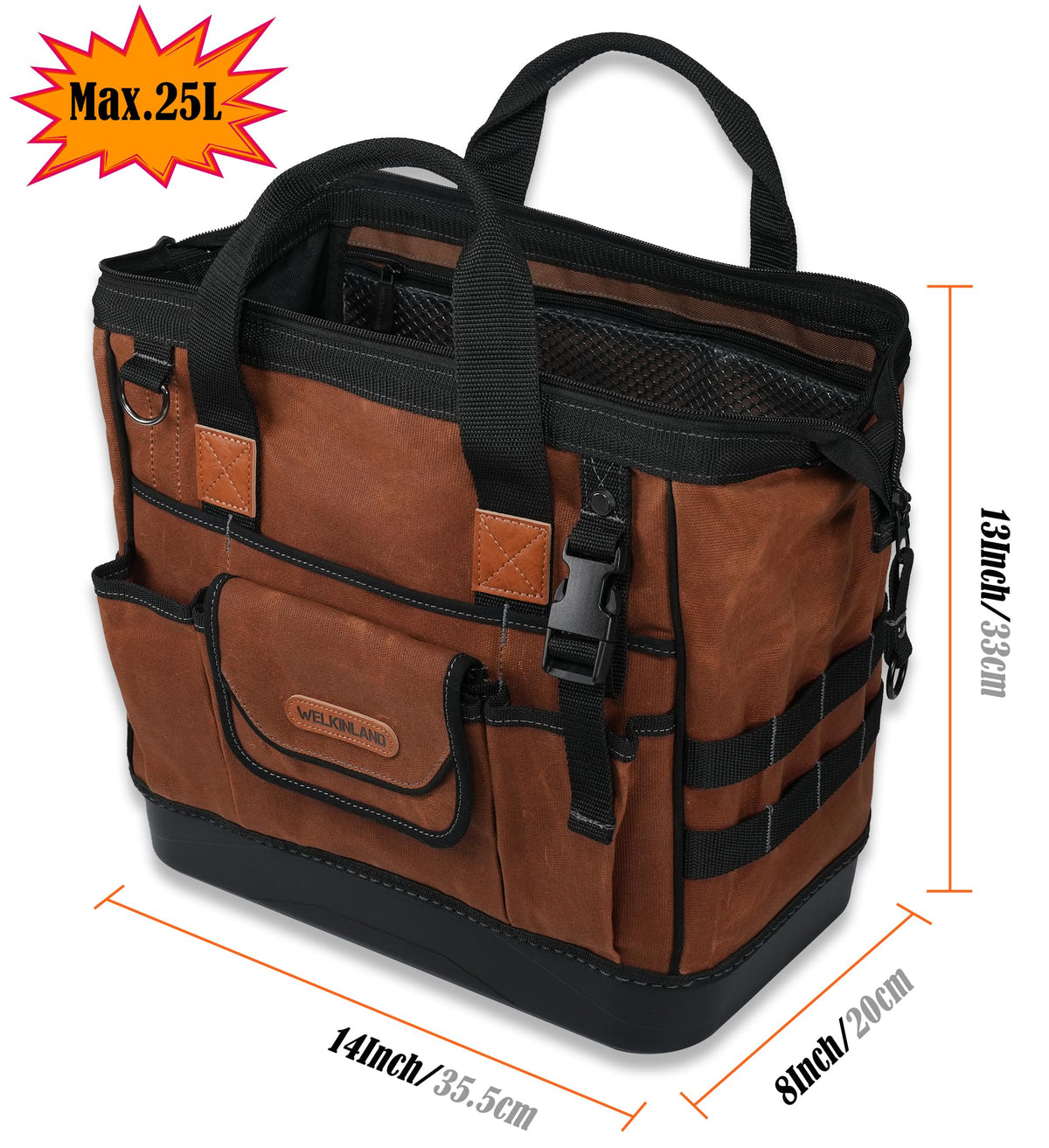 Welkinland rugged electricians bag designed for heavy-duty daily use